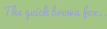 Image with Font Color 9BABC9 and Background Color A3C586